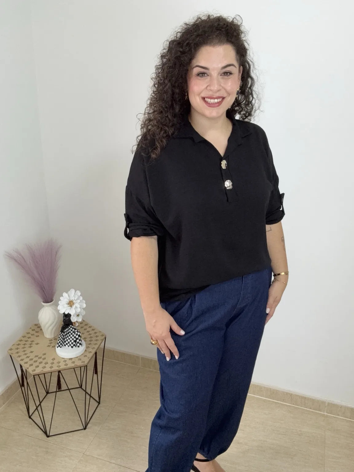 BLUSA BOTONES