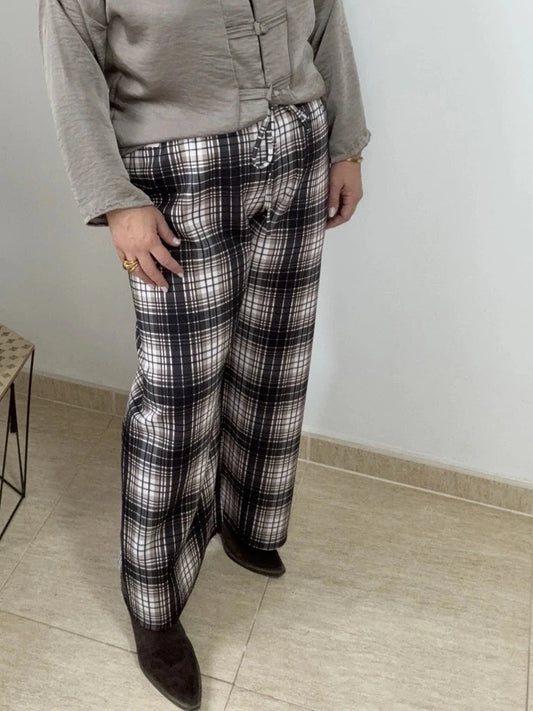 PANTALÓN CUADROS NEGRO