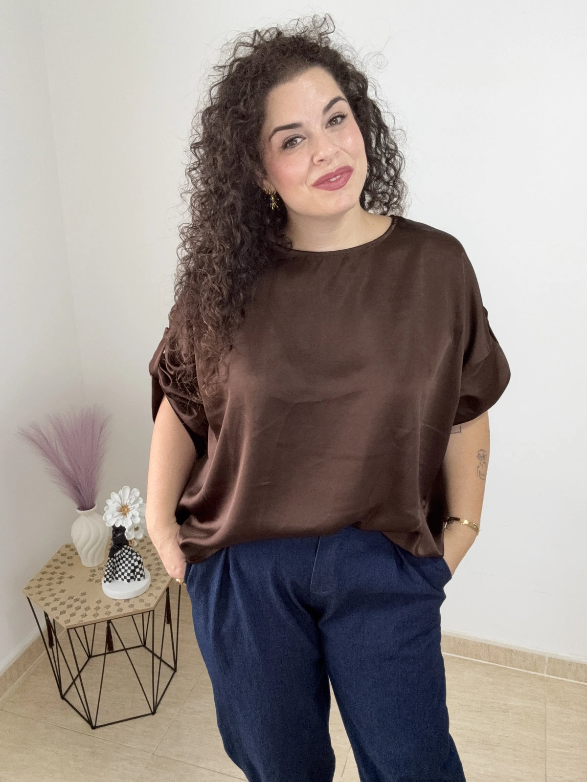 BLUSA SATEN