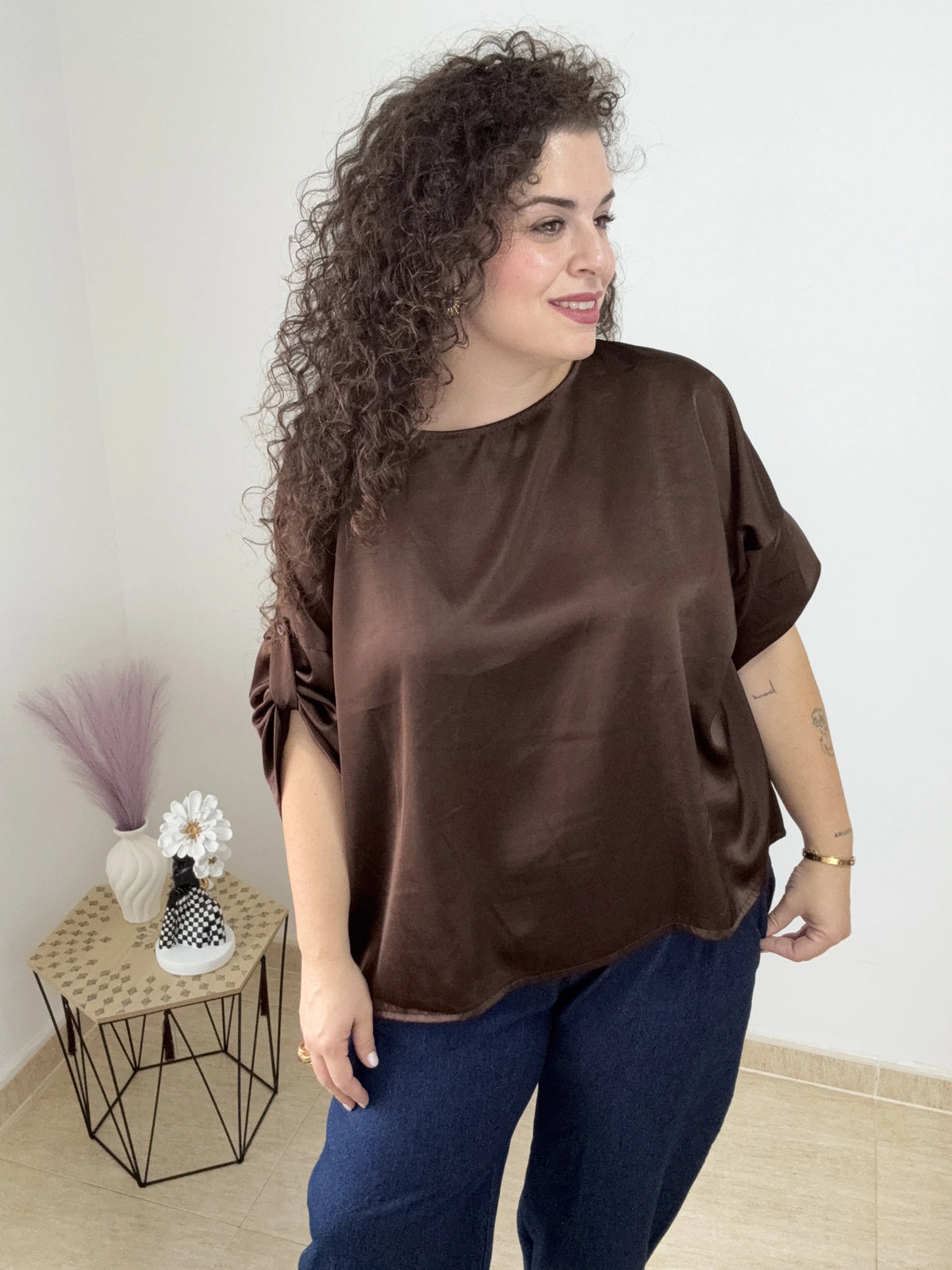 BLUSA SATEN