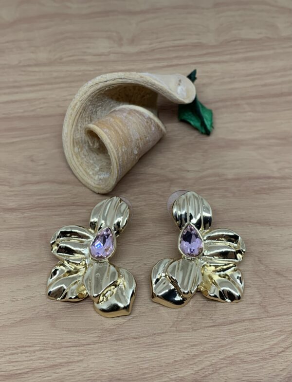 Pendientes semi flor